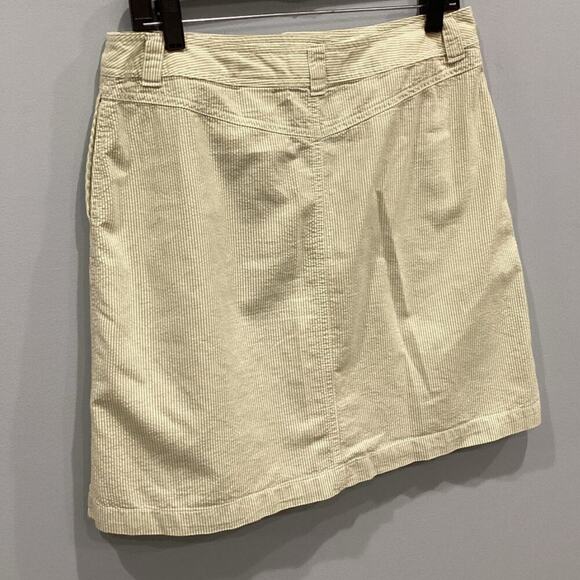 Talbots Womens Skirt Size 10 Green Seersucker Classic Preppy Cotton Summer - Picture 4 of 8